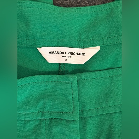Like new Amanda Uprichard Jane Pants Jungle green wide leg work trousers slacks - Picture 6 of 6